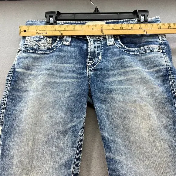 Big Star Women's Jenae Skinny Size 26L Light Stone Wash Hidden Logo Pocket - Picture 2 of 16